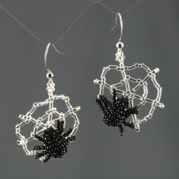 Spider and Web Earrings