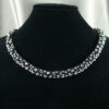 Black & Silver Crystal Necklace 2