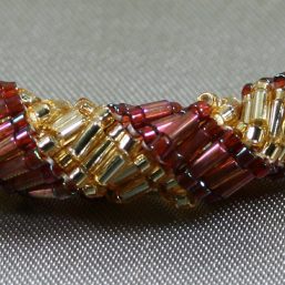 Gold Purple Spiral Bracelet 2