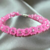 Pink & Pink Crystal Bracelet 1