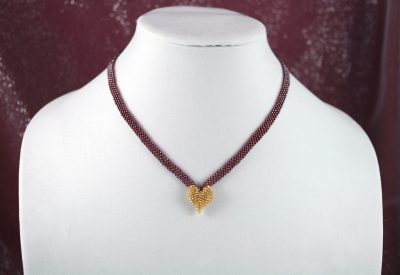 Gold Heart Necklace 1