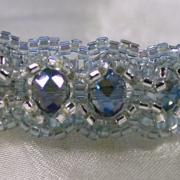 Blue/Silver Woven Bracelet 2