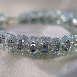 Blue/Silver Woven Bracelet 1