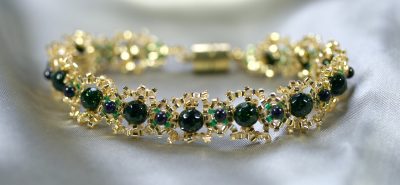 Crowned Goldstone Bracelet 1