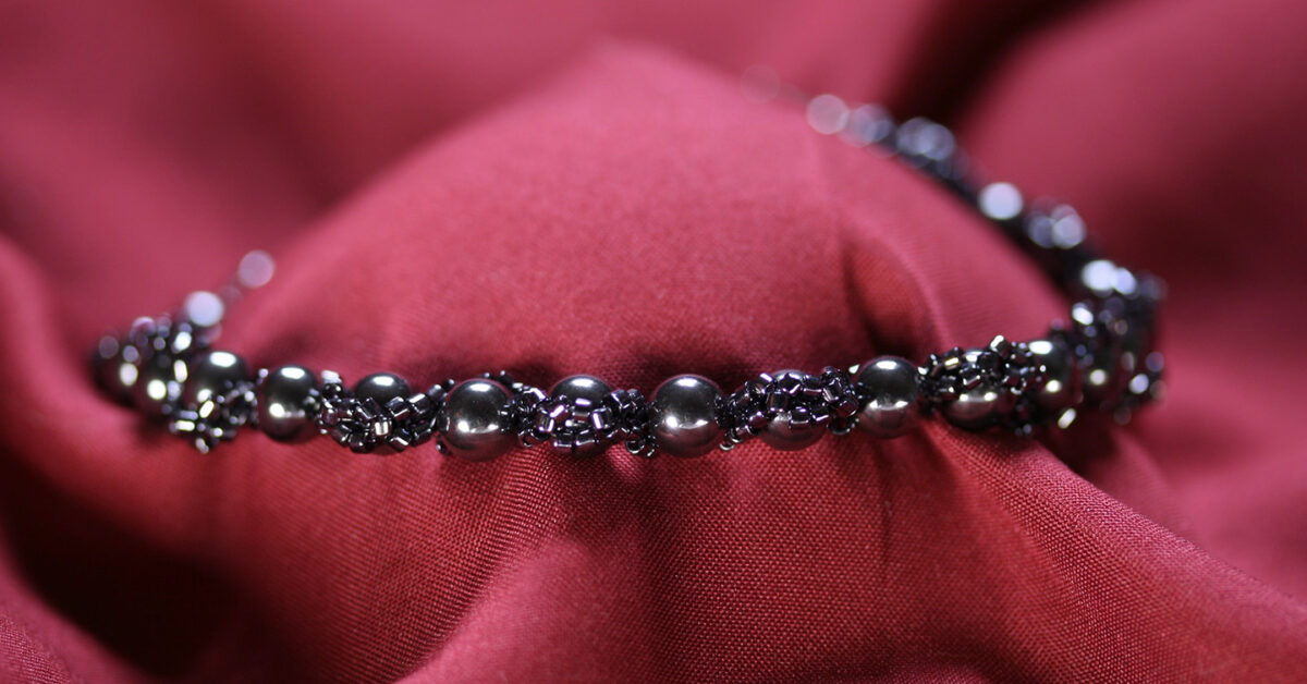 Magnetite Ribbon Bracelet