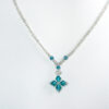 Silver & Blue Crystal Necklace