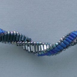 Blue Spiral Necklace