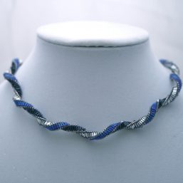 Blue Spiral Necklace