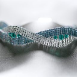 Loom Twist Bracelet with Fire Polished Crystals