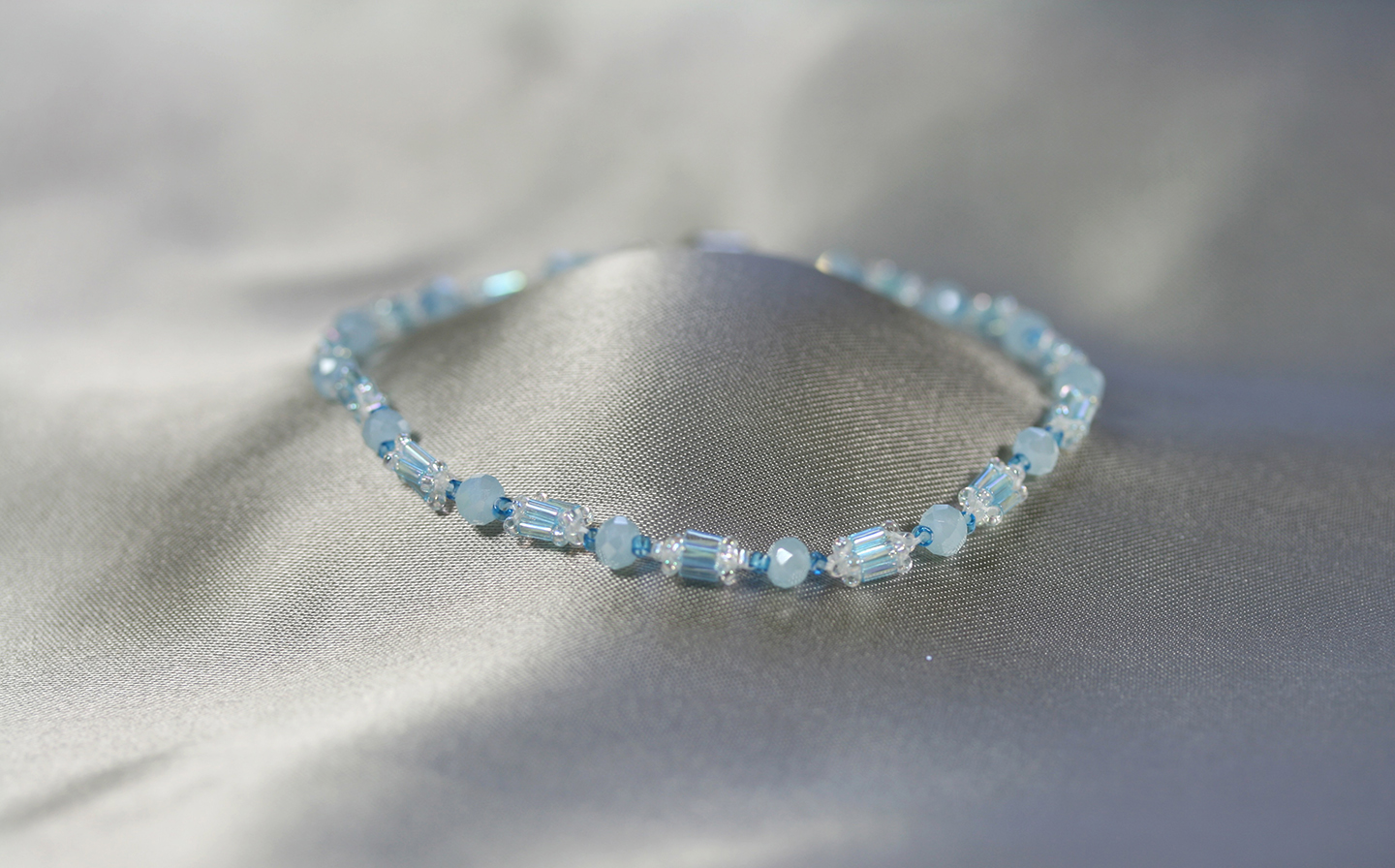 Bracelet Blue Beads 