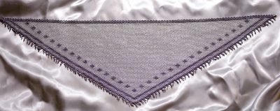 “Silver Mist” Beaded Scarf