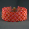 Red Netted Cuff Bracelet