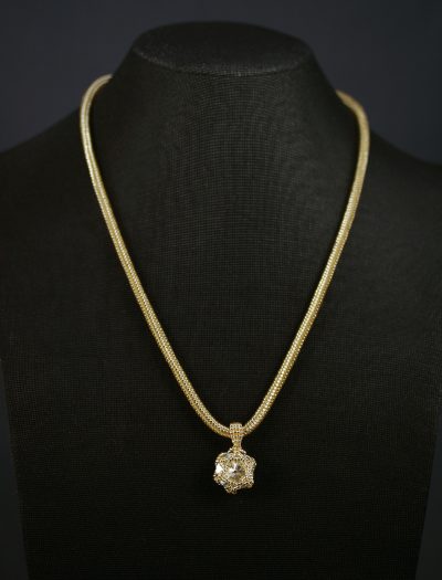 Gold & Swarovski Crystal Necklace