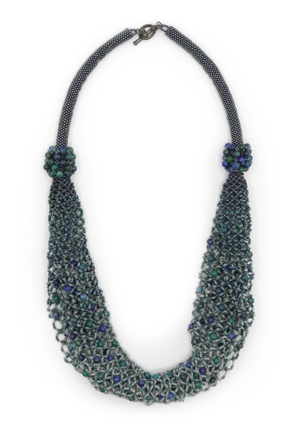 Gunmetal Azurite Mini Scarf