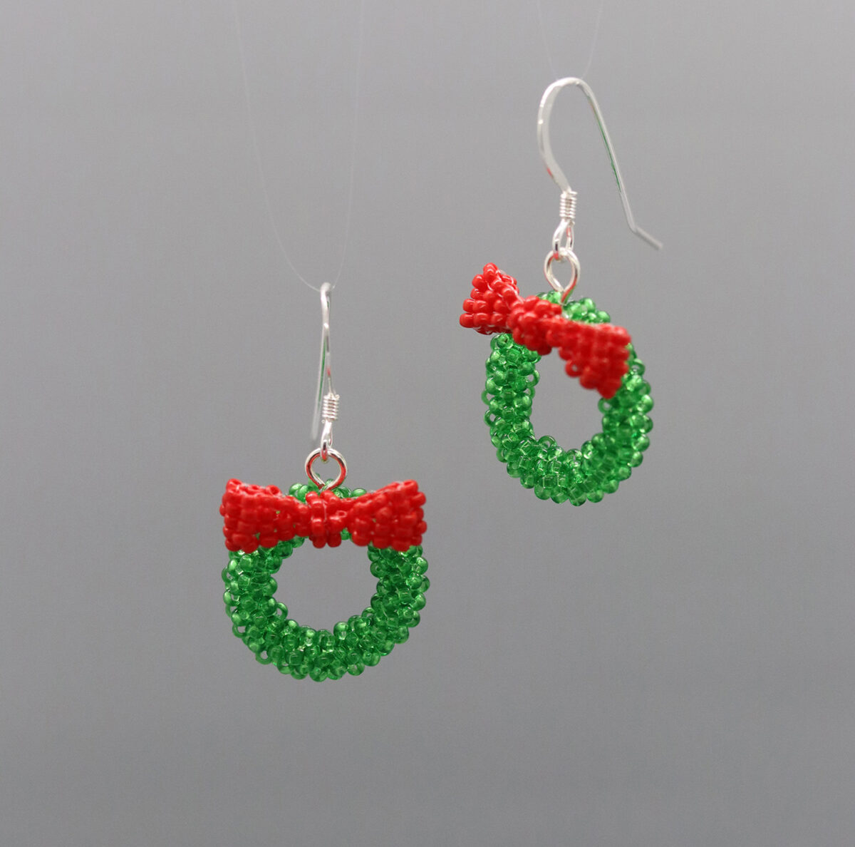 3D Wreath Earrings
