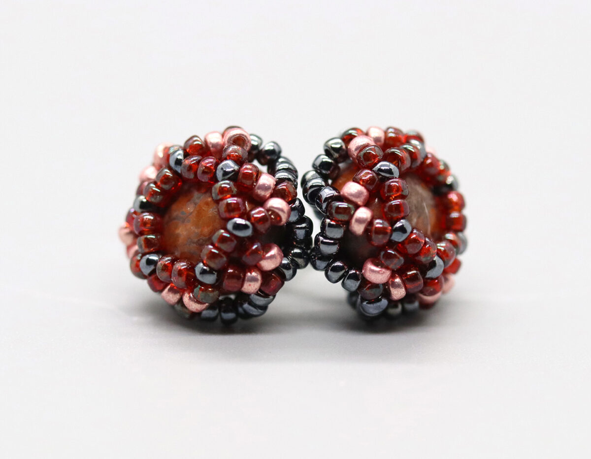 Jasper (Copper) Stud Earrings
