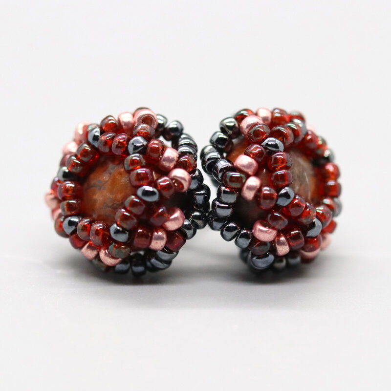 Jasper (Copper) Stud Earrings