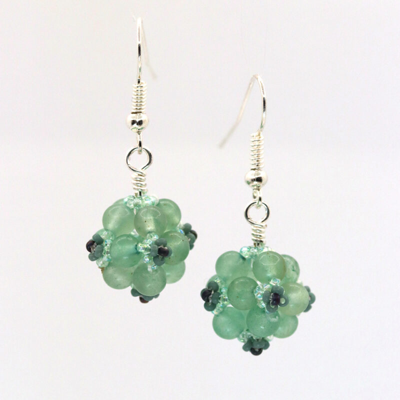 Aventurine Bubble Earrings