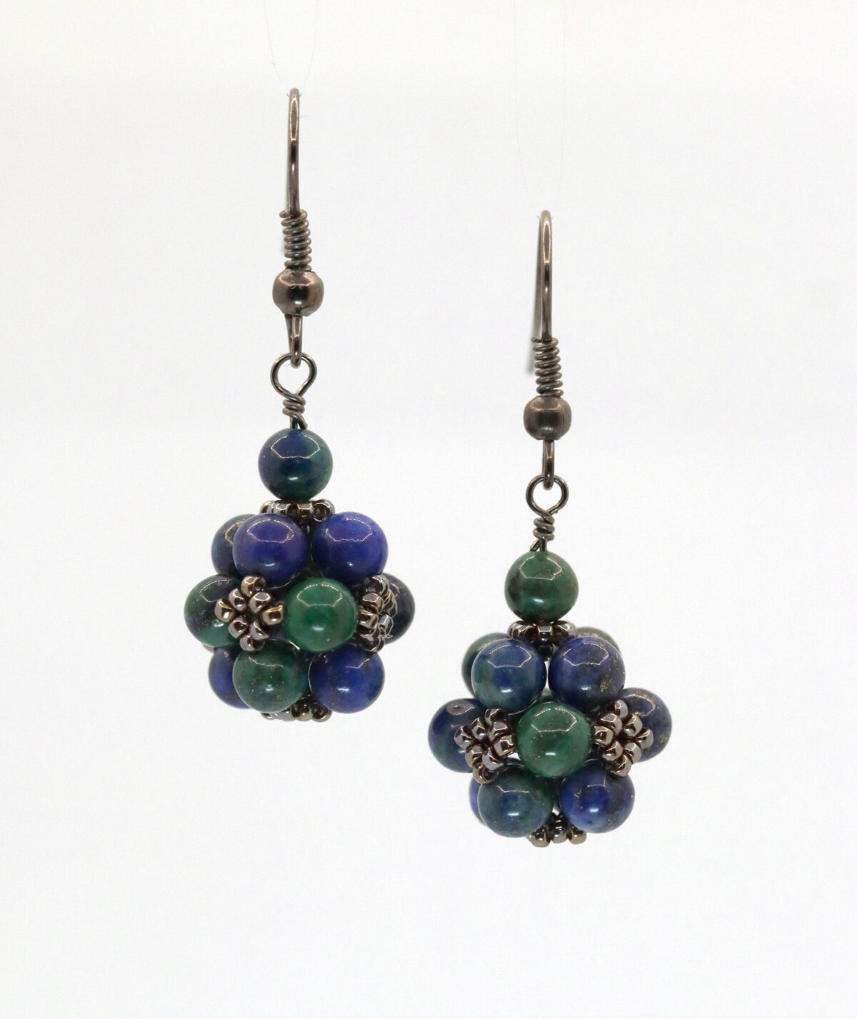 Azurite Bubble Earrings