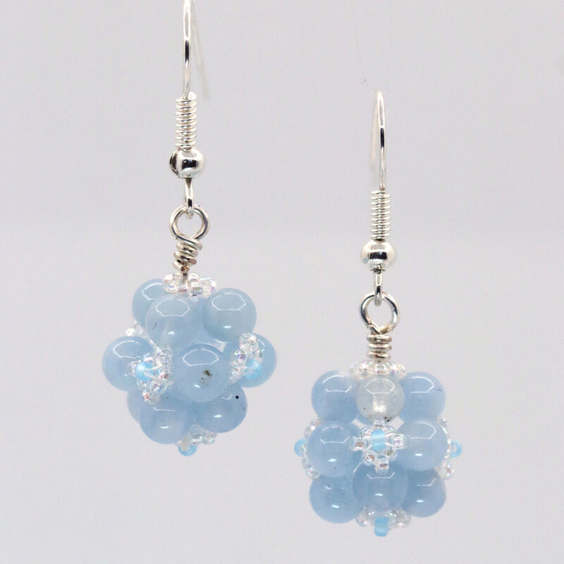Aquamarine Bubble Earrings