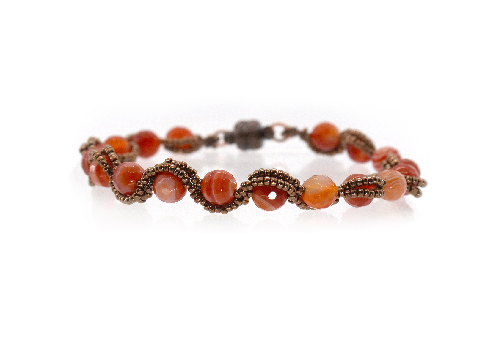 Carnelian "Wave" Bracelet