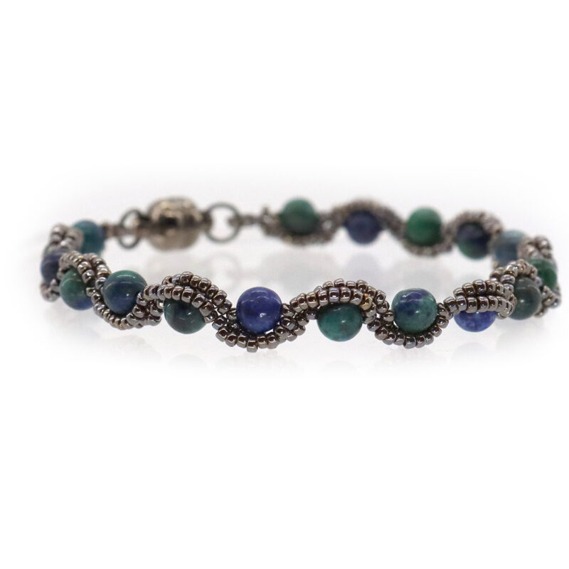 Azurite "Wave" Bracelet