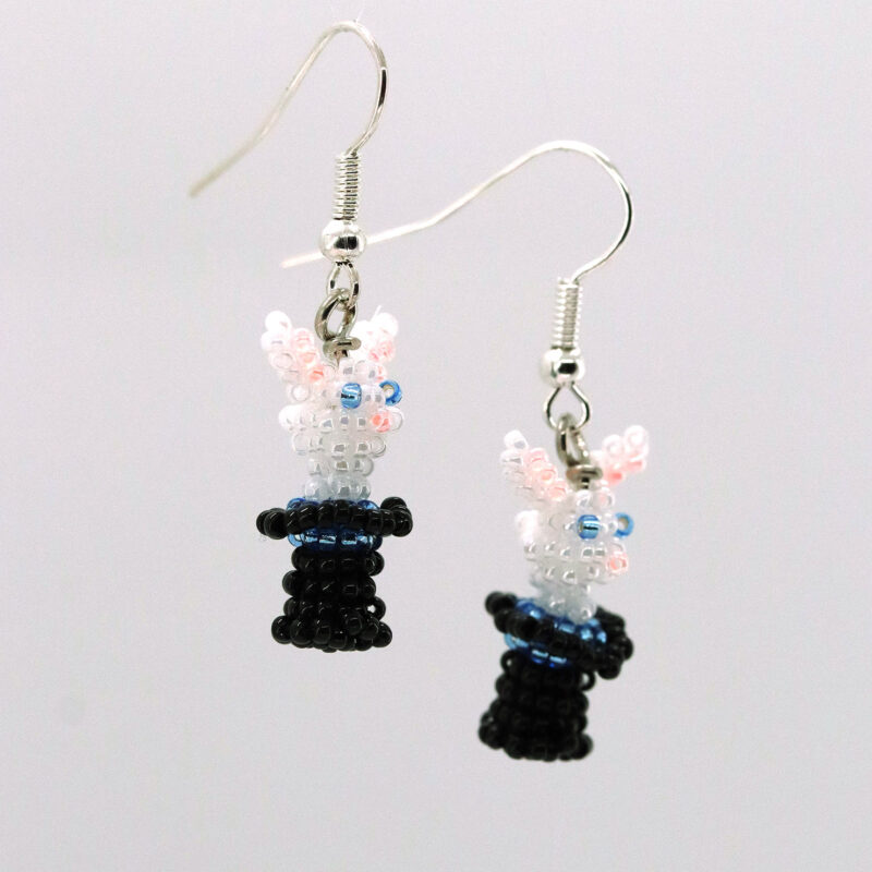 3D Magic Bunnies Earrings