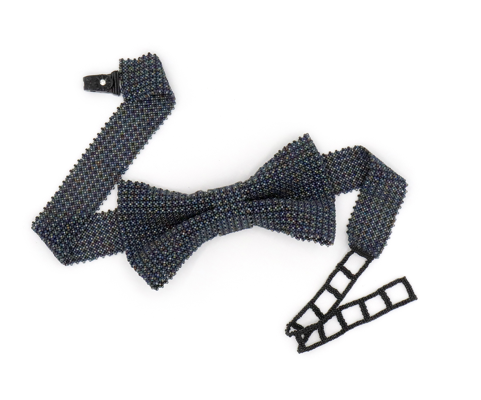 Black-on-Black Textured Bowtie