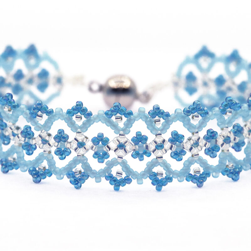 Garden Path Bracelet: Blue/Silver